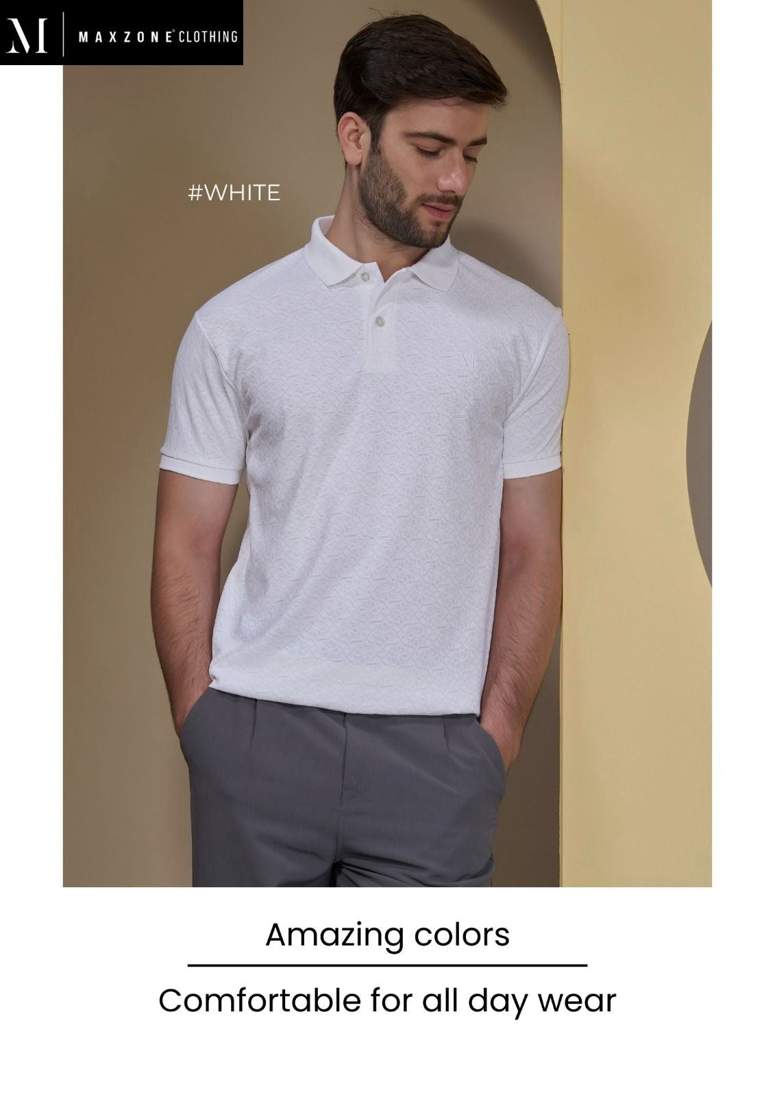 Iho G 208 Dn 2587 Maxzone Clothing Honey Comb Mens Tshirts Exporter India