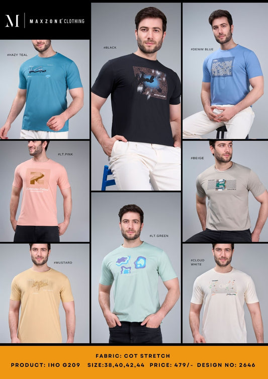 Iho G 209 2646 Maxzone Clothing Mens Tshirts Exporter Ahmedabad