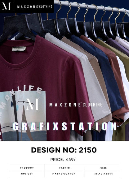 Iho G 21 Vol 2150 Maxzone Clothing Cotton Mens Tshirts Supplier India