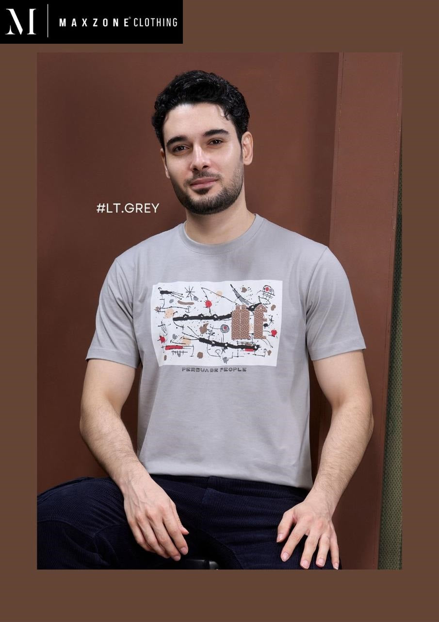 Iho G 21 Vol 2150 Maxzone Clothing Cotton Mens Tshirts Supplier India