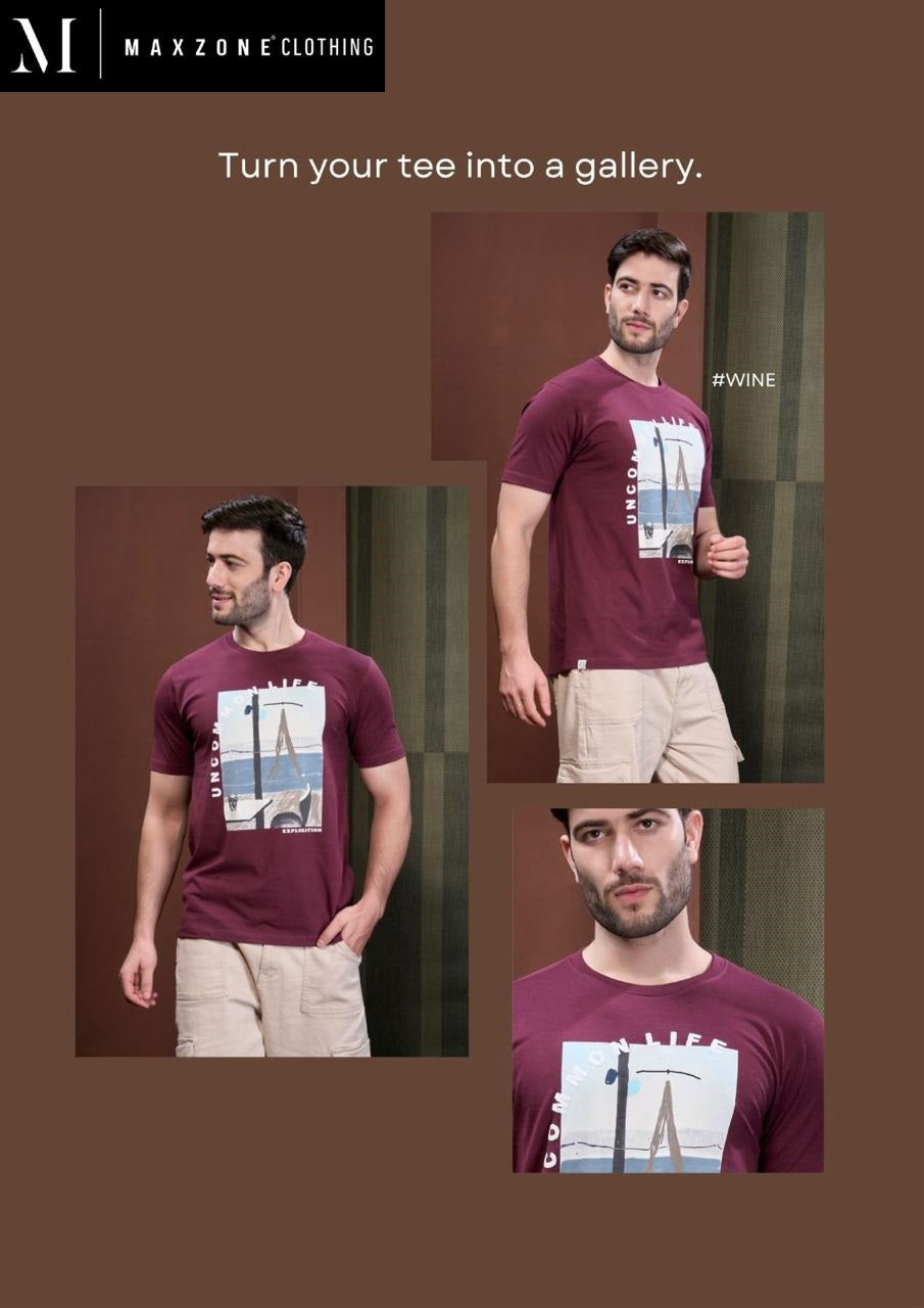 Iho G 21 Vol 2150 Maxzone Clothing Cotton Mens Tshirts Supplier India