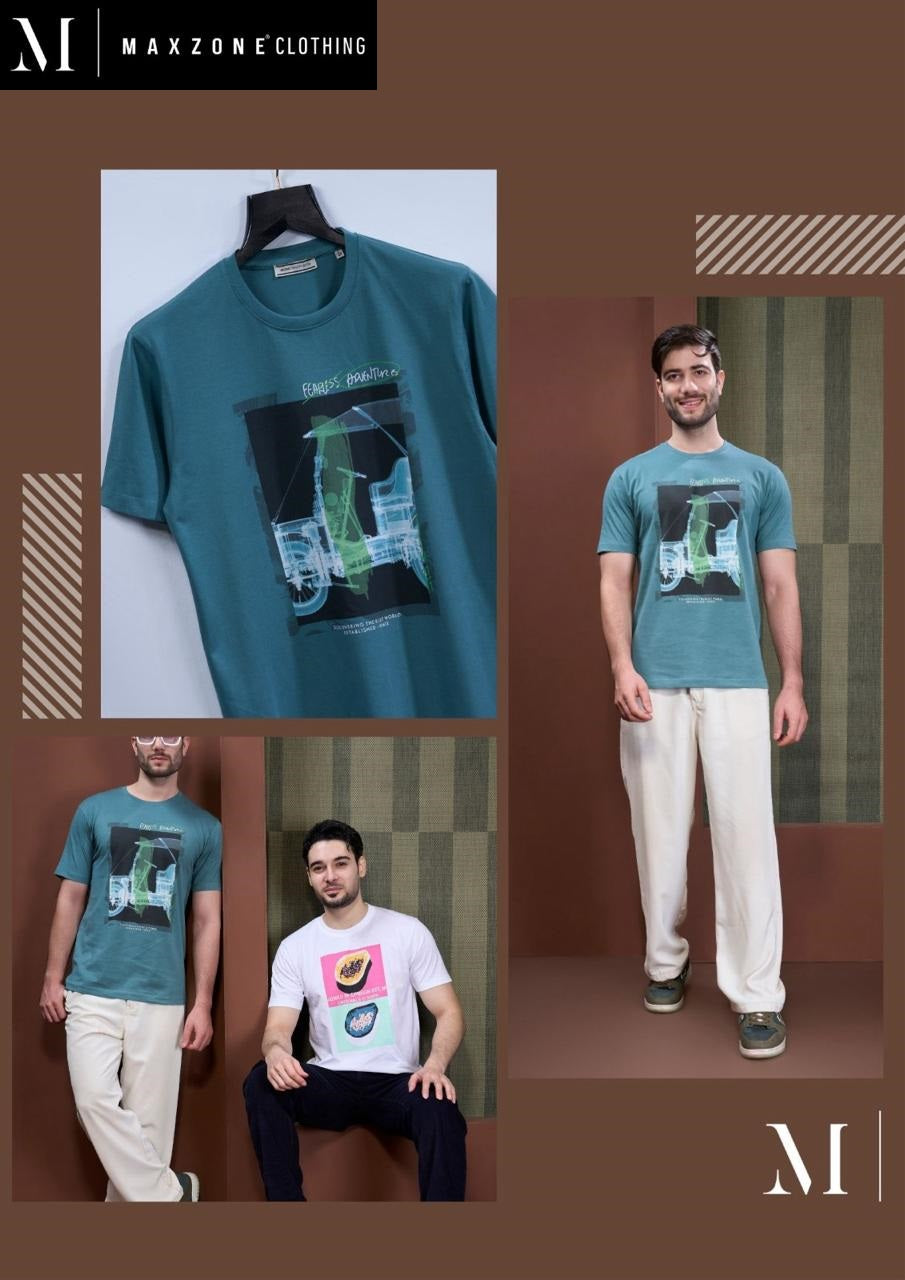 Iho G 21 Vol 2150 Maxzone Clothing Cotton Mens Tshirts Supplier India