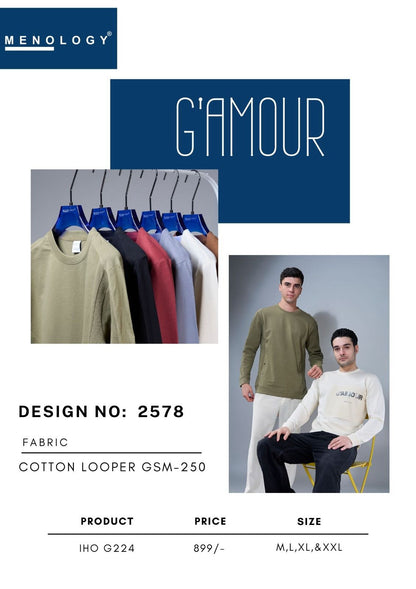 Iho G 224 Dn 2578 Menology Cotton Looper Mens Tshirts Wholesale Price