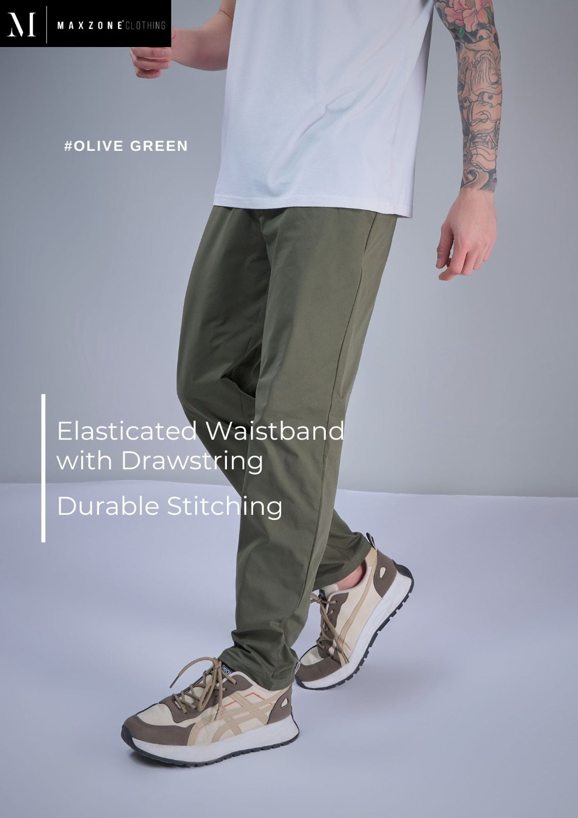 Iho G 229 Dn 2594 Maxzone Clothing Lycra Mens Track Pants Exporter India