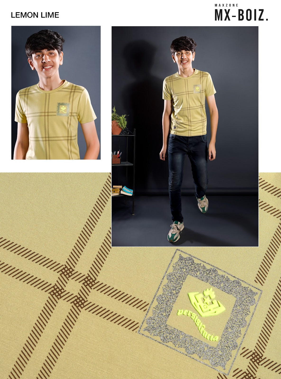 Iho G 22 Maxzone Clothing Tencil Lycra Boys Tshirt Manufacturer Ahmedabad