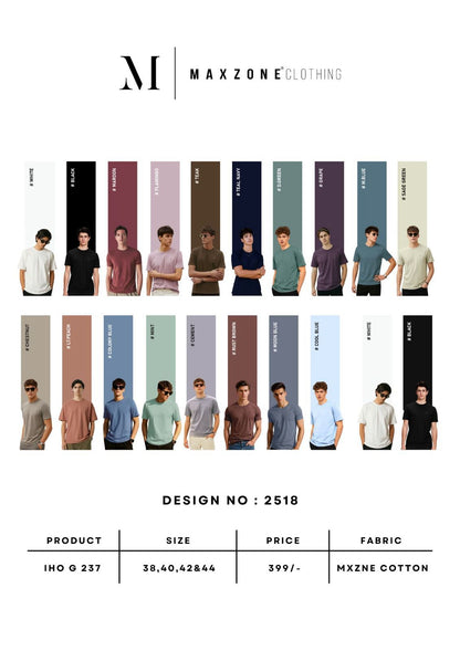 Iho G 237 Maxzone Clothing Cotton Mens Tshirts Wholesale Price