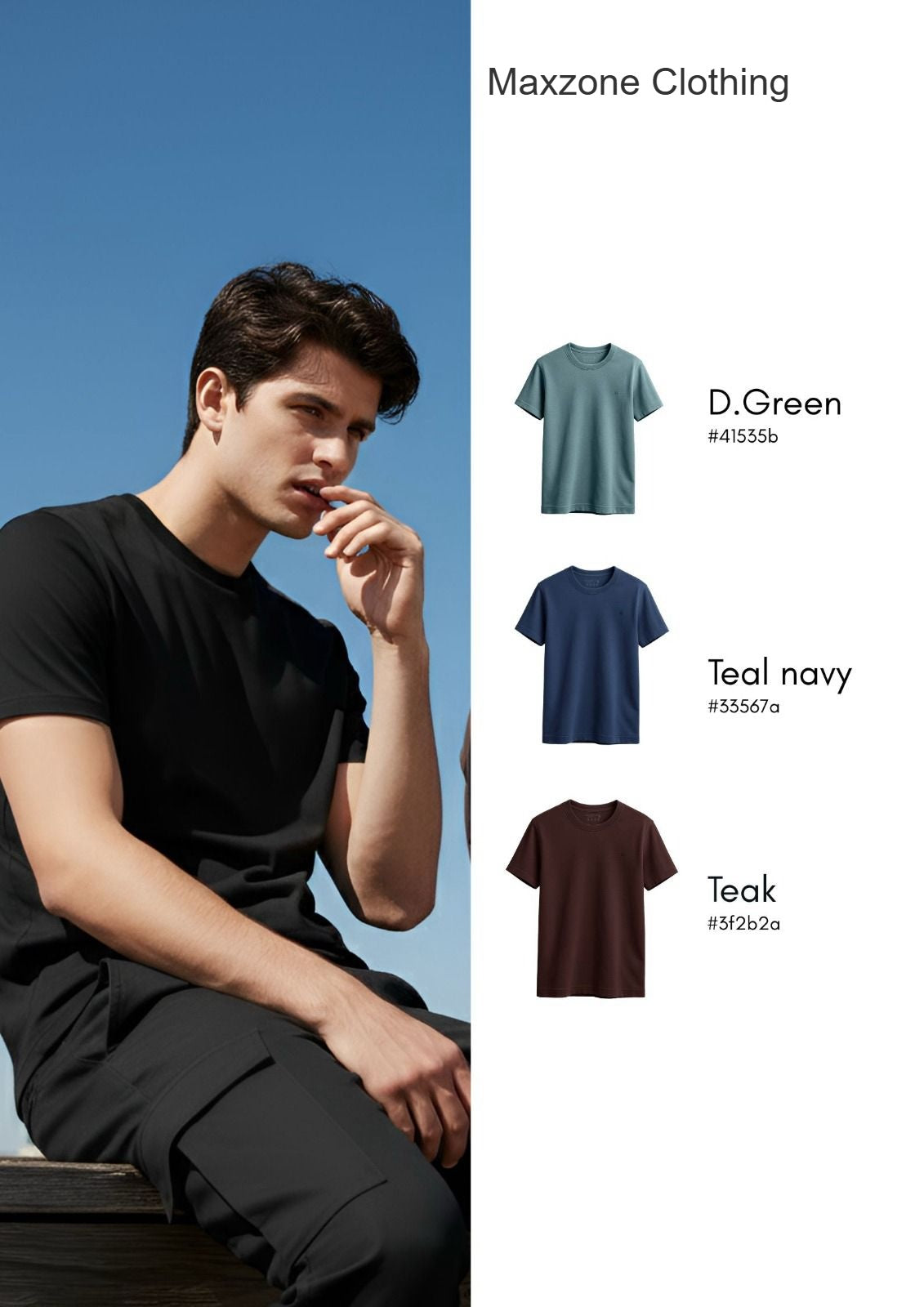 Iho G 237 Maxzone Clothing Cotton Mens Tshirts Wholesale Price