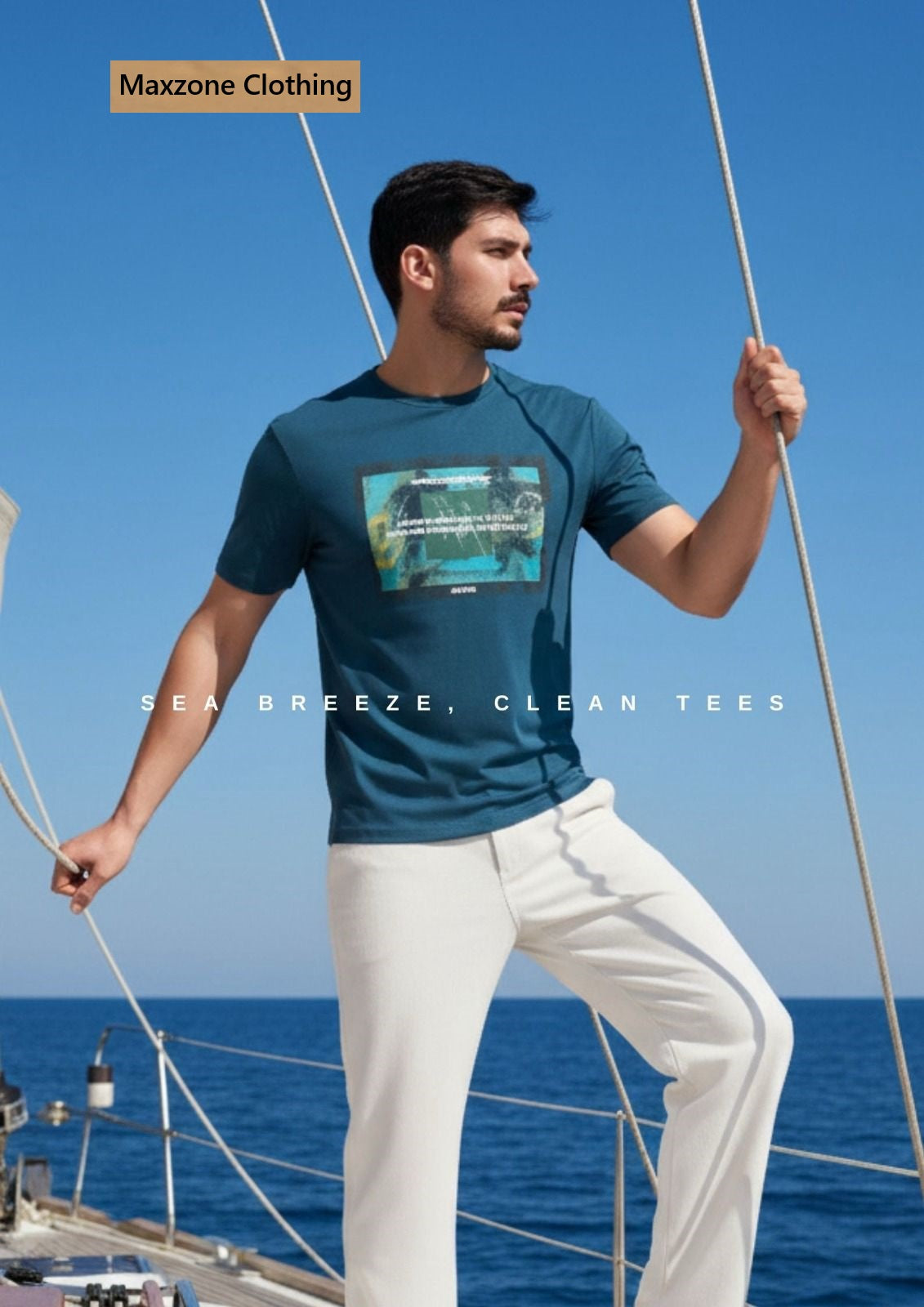 Iho G 258 Maxzone Clothing Tencil Lycra Mens Tshirts Wholesale