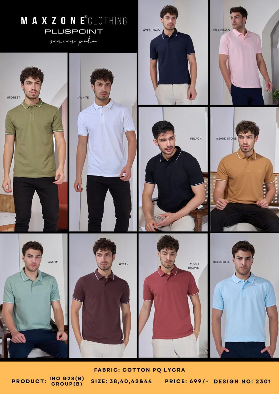 Iho G 28 B D No 2301 Maxzone Clothing Cotton Lycra Mens Tshirts Wholesaler India