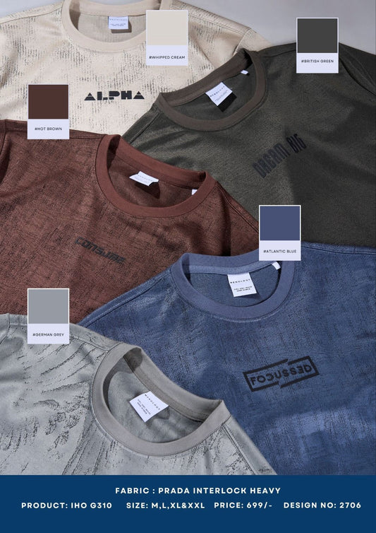 Iho G 310 Dn 2706 Menology Interlock Mens Tshirts Wholesale Rate