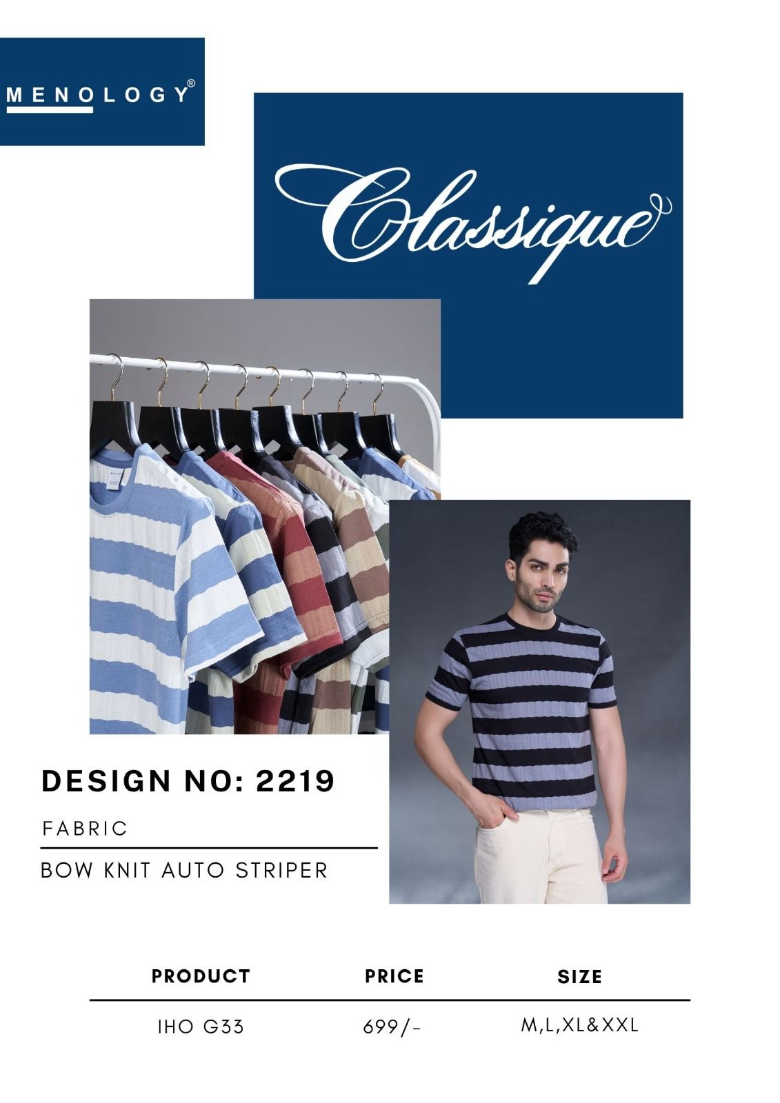 Iho G 33 Menology Auto Stripes Mens Tshirts Wholesaler Gujarat
