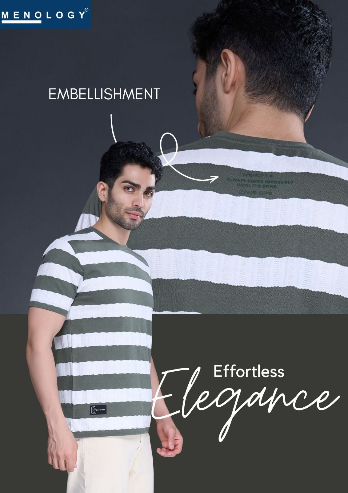 Iho G 33 Menology Auto Stripes Mens Tshirts Wholesaler Gujarat