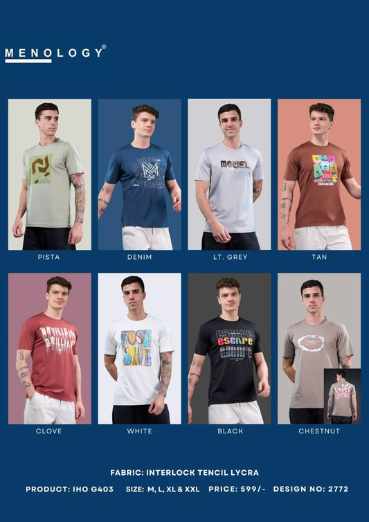 Iho G 403 Dn 2772 Menology Interlock Mens Tshirts Wholesaler Ahmedabad