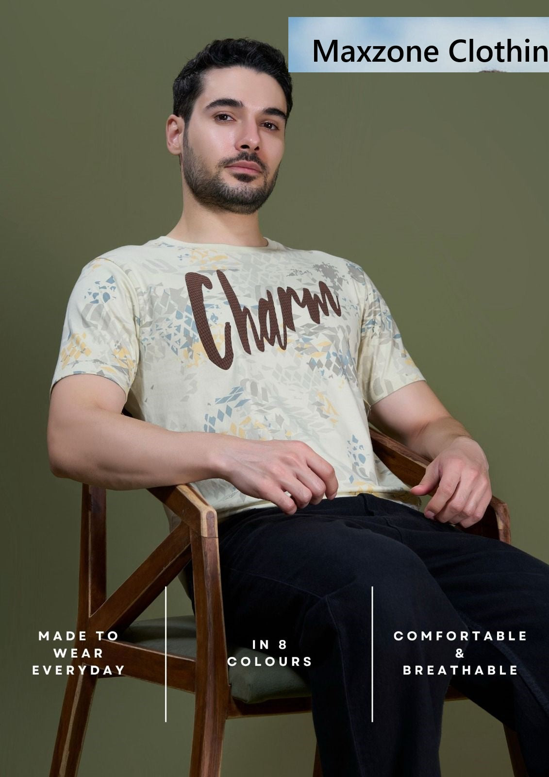 Iho G 49(A) Dn 2398 Maxzone Clothing Cotton Mens Tshirts Supplier Gujarat