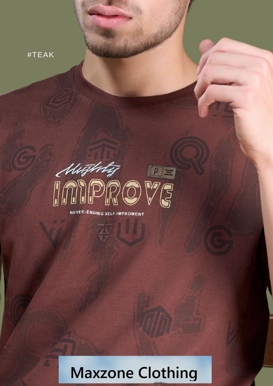 Iho G 49(A) Dn 2398 Maxzone Clothing Cotton Mens Tshirts Supplier Gujarat