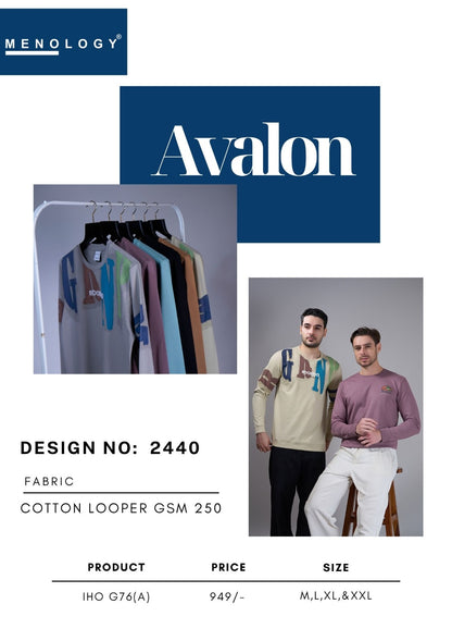 Iho G 76 A D No 2440 Menology Cotton Looper Mens Tshirts Wholesaler