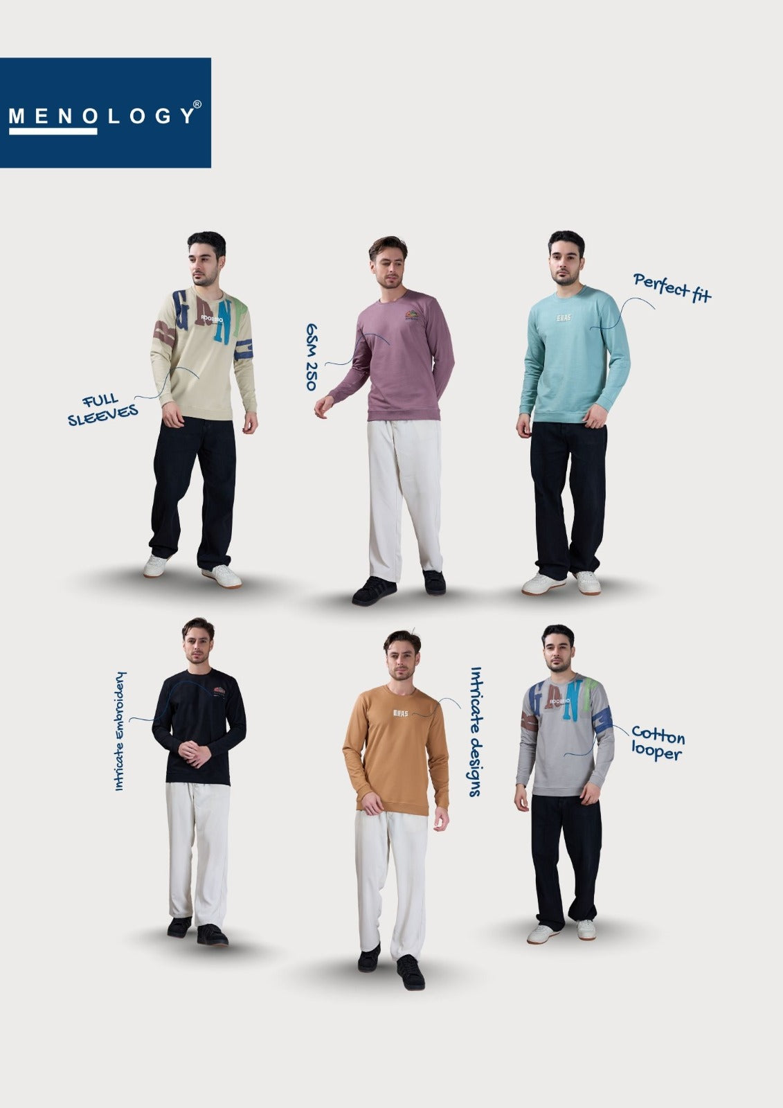 Iho G 76 A D No 2440 Menology Cotton Looper Mens Tshirts Wholesaler