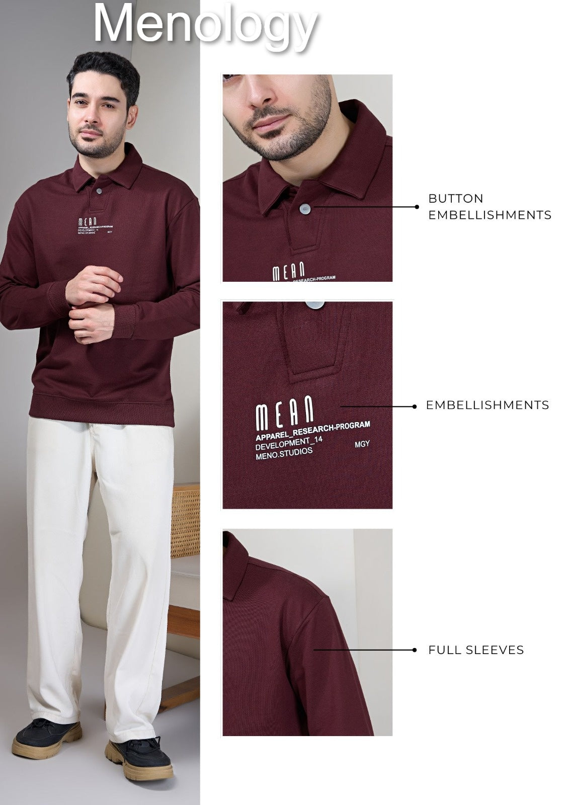 Iho G 78 Menology Cotton Looper Mens Tshirts Manufacturer