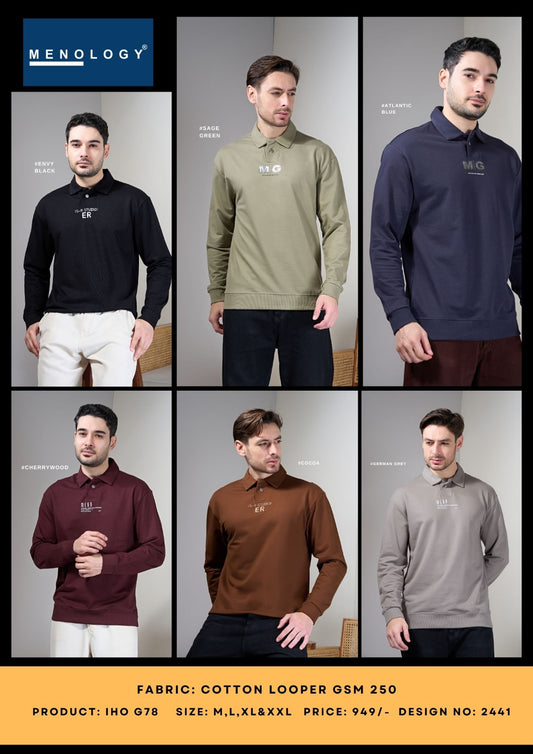 Iho G 78 Menology Cotton Looper Mens Tshirts Manufacturer