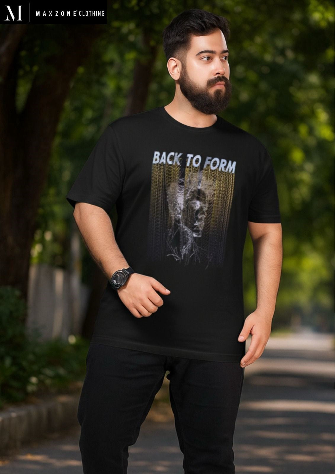 Iho G 86 B Maxzone Clothing Tencil Lycra Mens Tshirts Wholesaler Ahmedabad