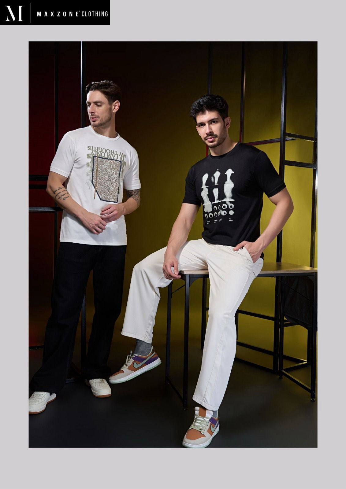 Iho G 86 B Maxzone Clothing Tencil Lycra Mens Tshirts Wholesaler Ahmedabad