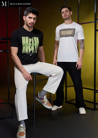 Iho G 86 B Maxzone Clothing Tencil Lycra Mens Tshirts Wholesaler Ahmedabad