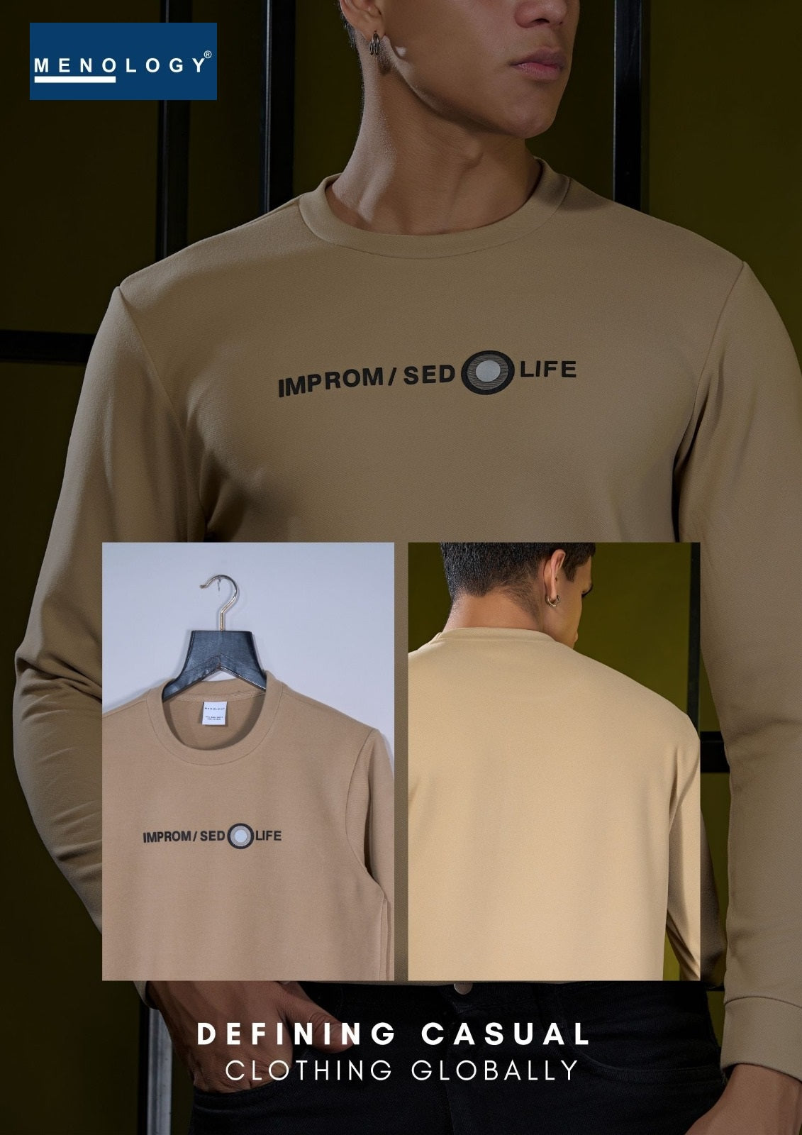 Iho G 99 Dn 2437 Menology Diagonal Mens Tshirts Manufacturer India