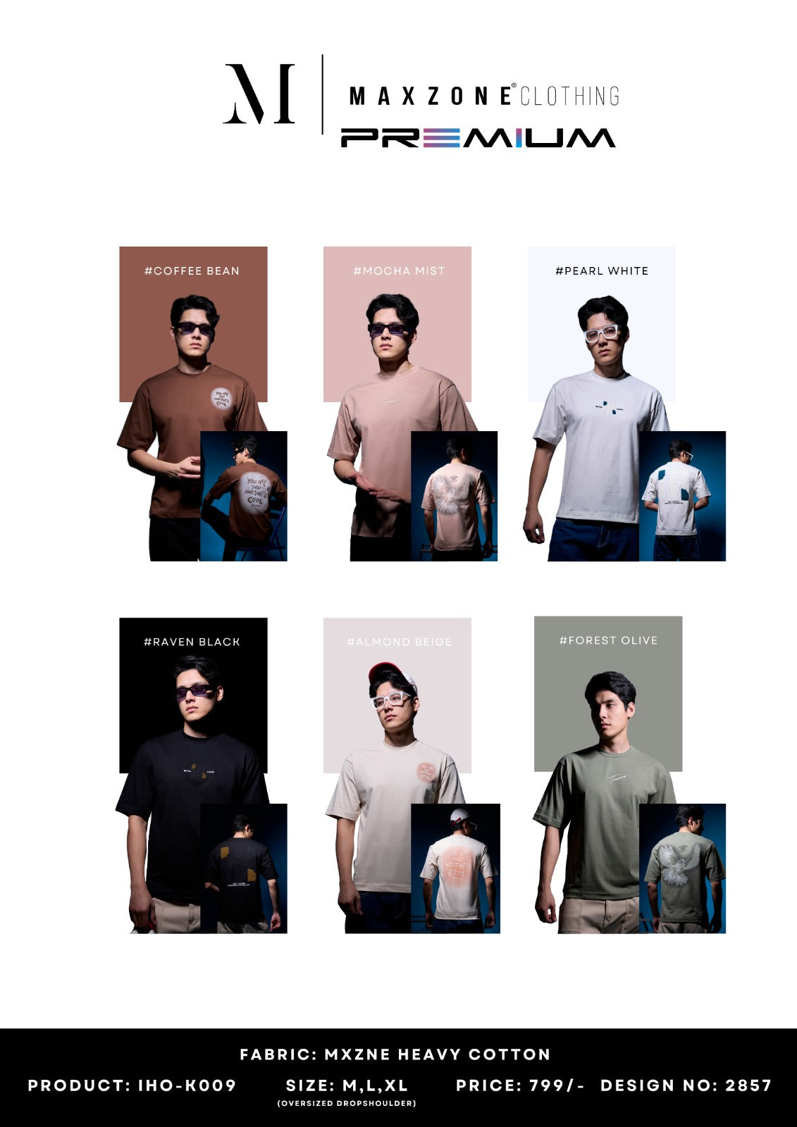 Iho K009 Dn 2857 Oversize Maxzone Clothing Cotton Mens Tshirts Wholesale