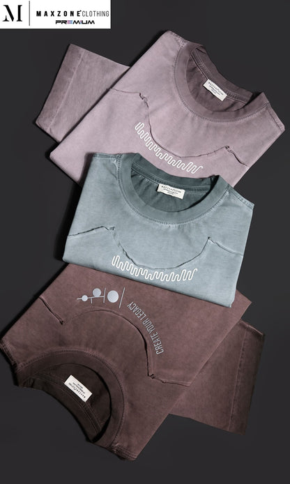 Iho K012 Dn 2863 Maxzone Clothing Heavy Cotton Mens Tshirts Manufacturer Gujarat
