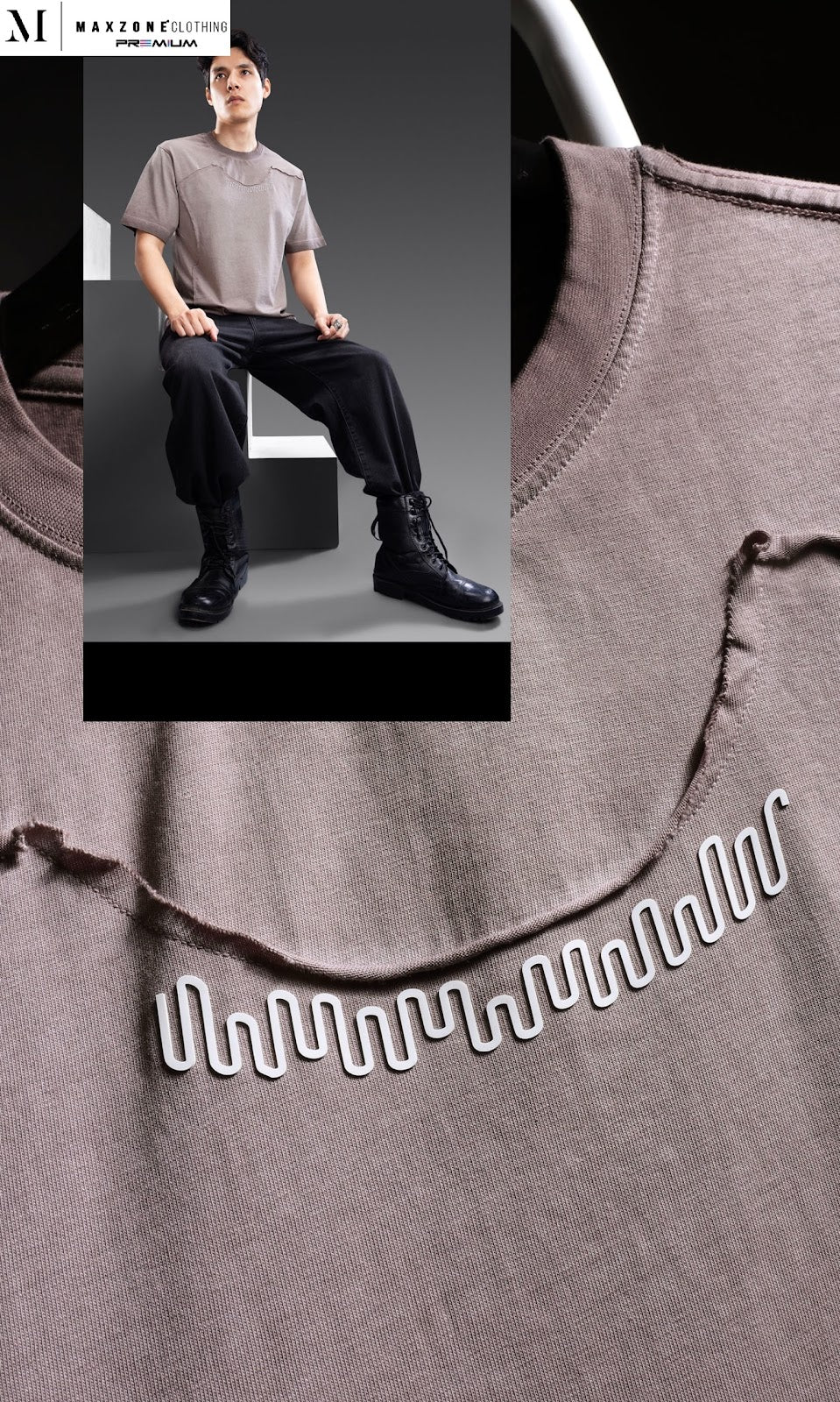 Iho K012 Dn 2863 Maxzone Clothing Heavy Cotton Mens Tshirts Manufacturer Gujarat
