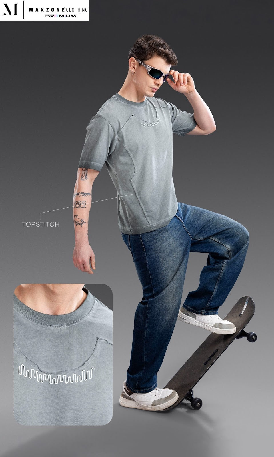 Iho K012 Dn 2863 Maxzone Clothing Heavy Cotton Mens Tshirts Manufacturer Gujarat