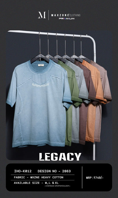 Iho K012 Dn 2863 Maxzone Clothing Heavy Cotton Mens Tshirts Manufacturer Gujarat