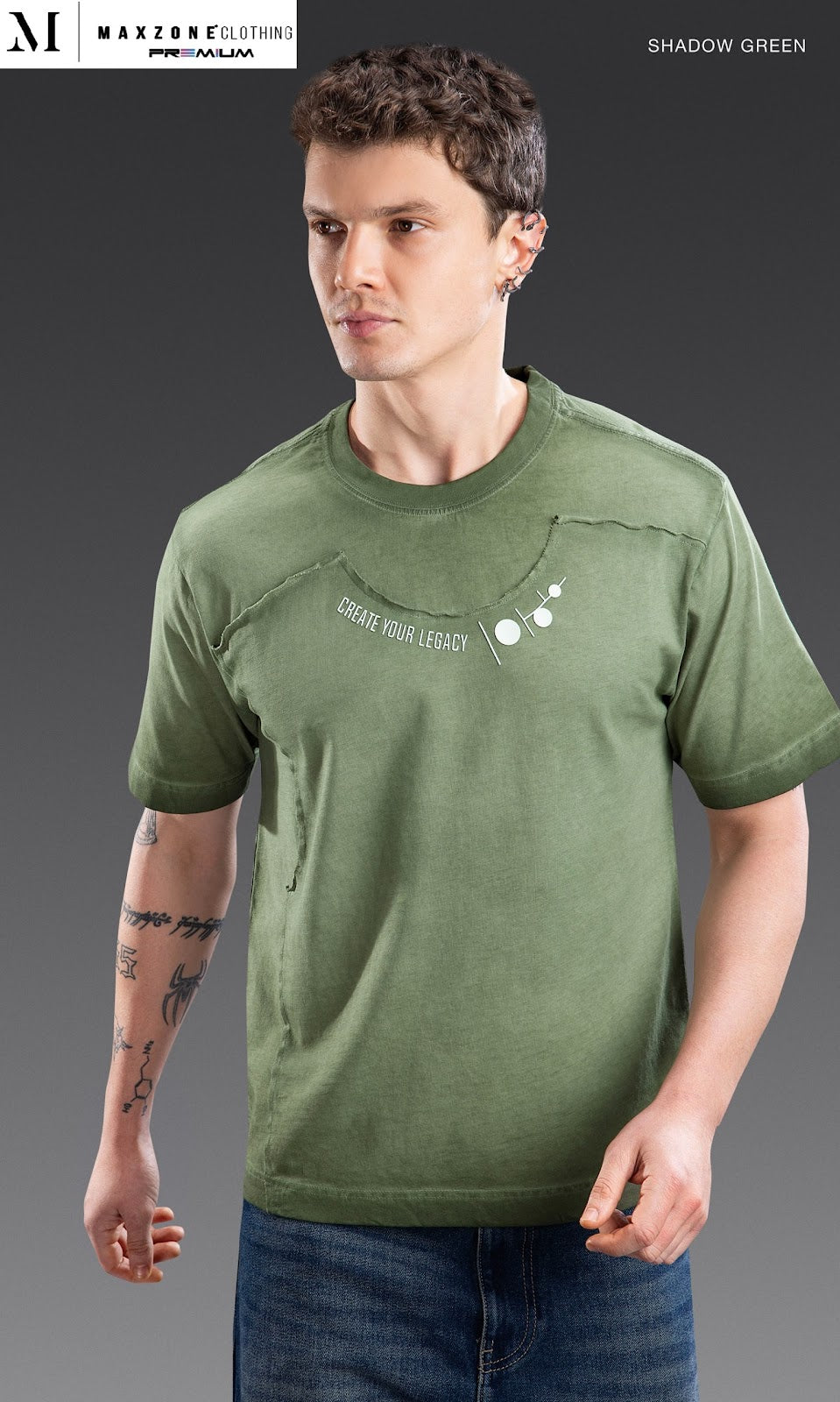 Iho K012 Dn 2863 Maxzone Clothing Heavy Cotton Mens Tshirts Manufacturer Gujarat