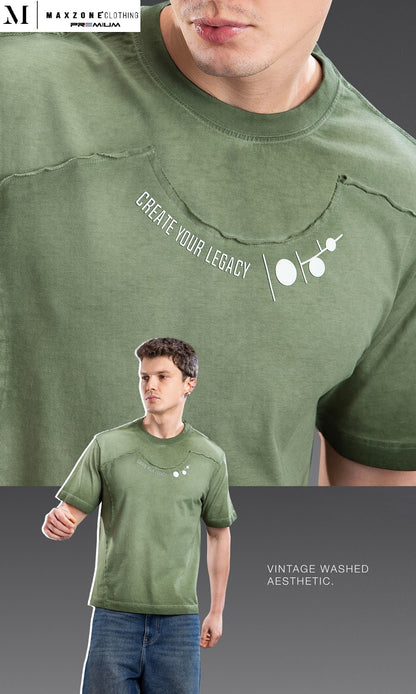 Iho K012 Dn 2863 Maxzone Clothing Heavy Cotton Mens Tshirts Manufacturer Gujarat