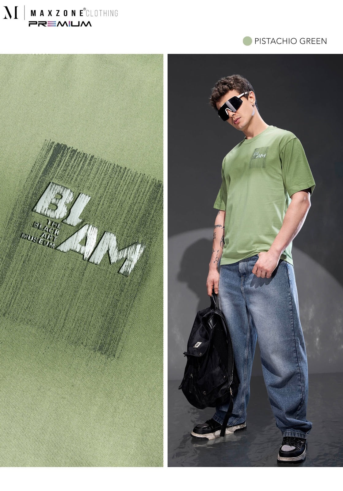 Iho K013 2859 Oversize Maxzone Clothing Cotton Mens Tshirts Exporter India
