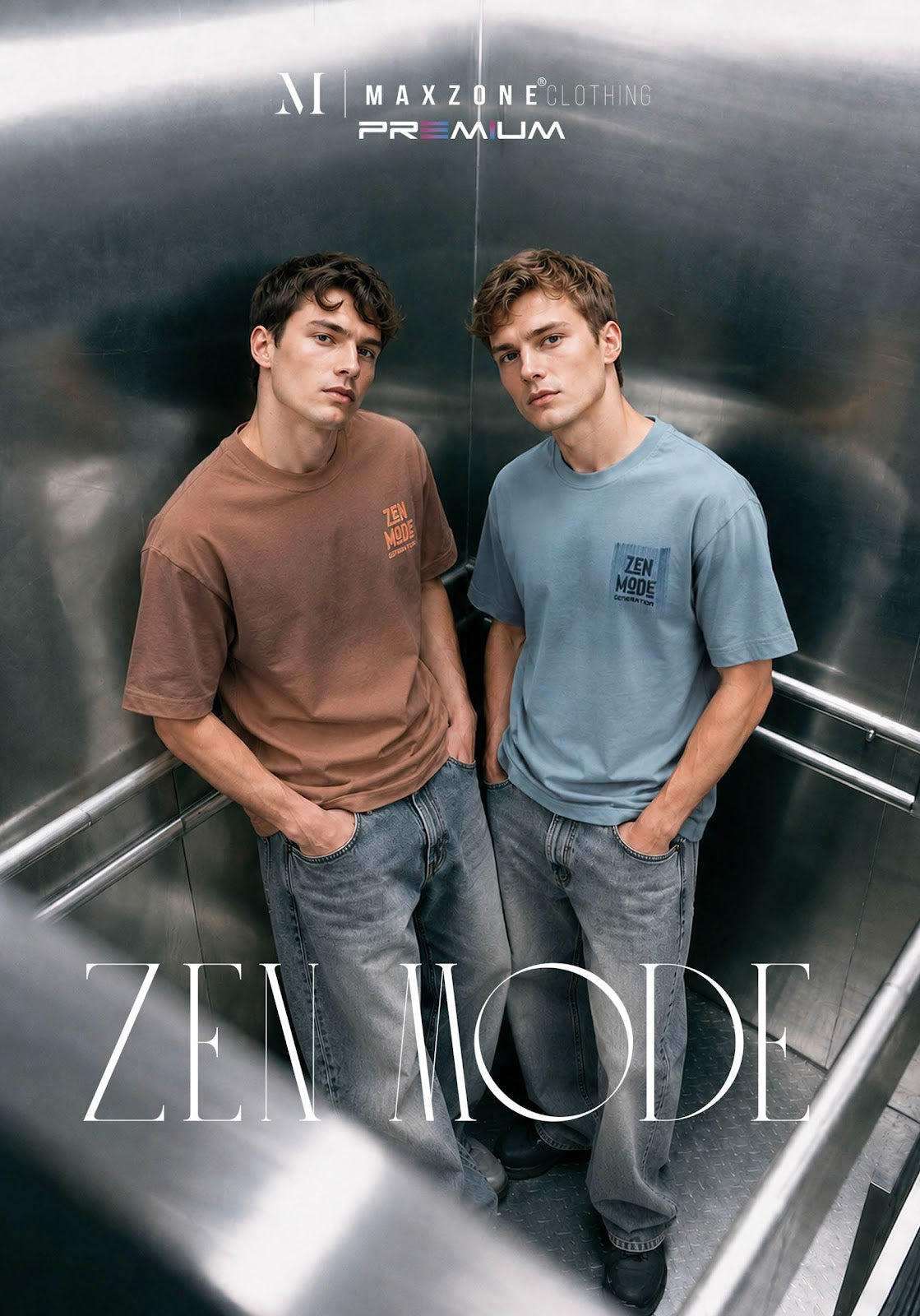 Iho K013 2859 Oversize Maxzone Clothing Cotton Mens Tshirts Exporter India