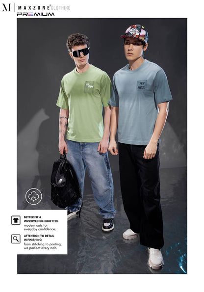 Iho K013 2859 Oversize Maxzone Clothing Cotton Mens Tshirts Exporter India