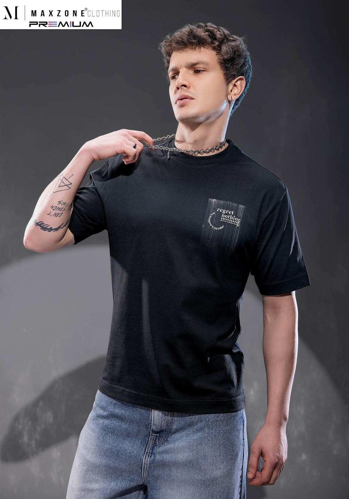 Iho K013 2859 Oversize Maxzone Clothing Cotton Mens Tshirts Exporter India