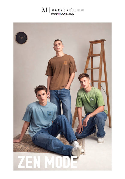 Iho K013 2859 Oversize Maxzone Clothing Cotton Mens Tshirts Exporter India