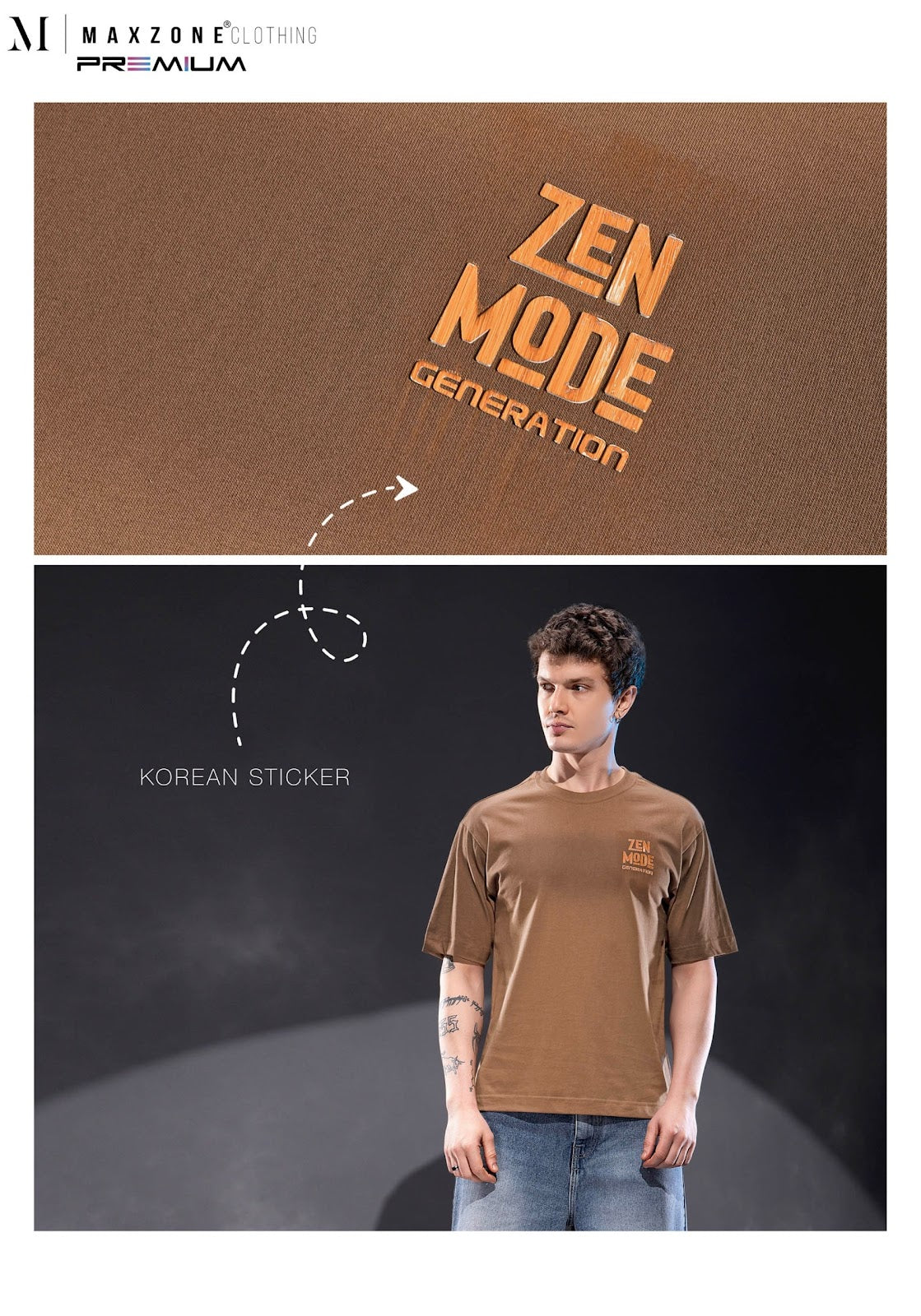 Iho K013 2859 Oversize Maxzone Clothing Cotton Mens Tshirts Exporter India