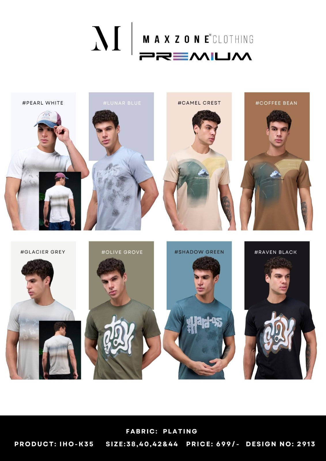 Iho K035 Dn 2913 Maxzone Clothing Mens Tshirts Wholesaler India
