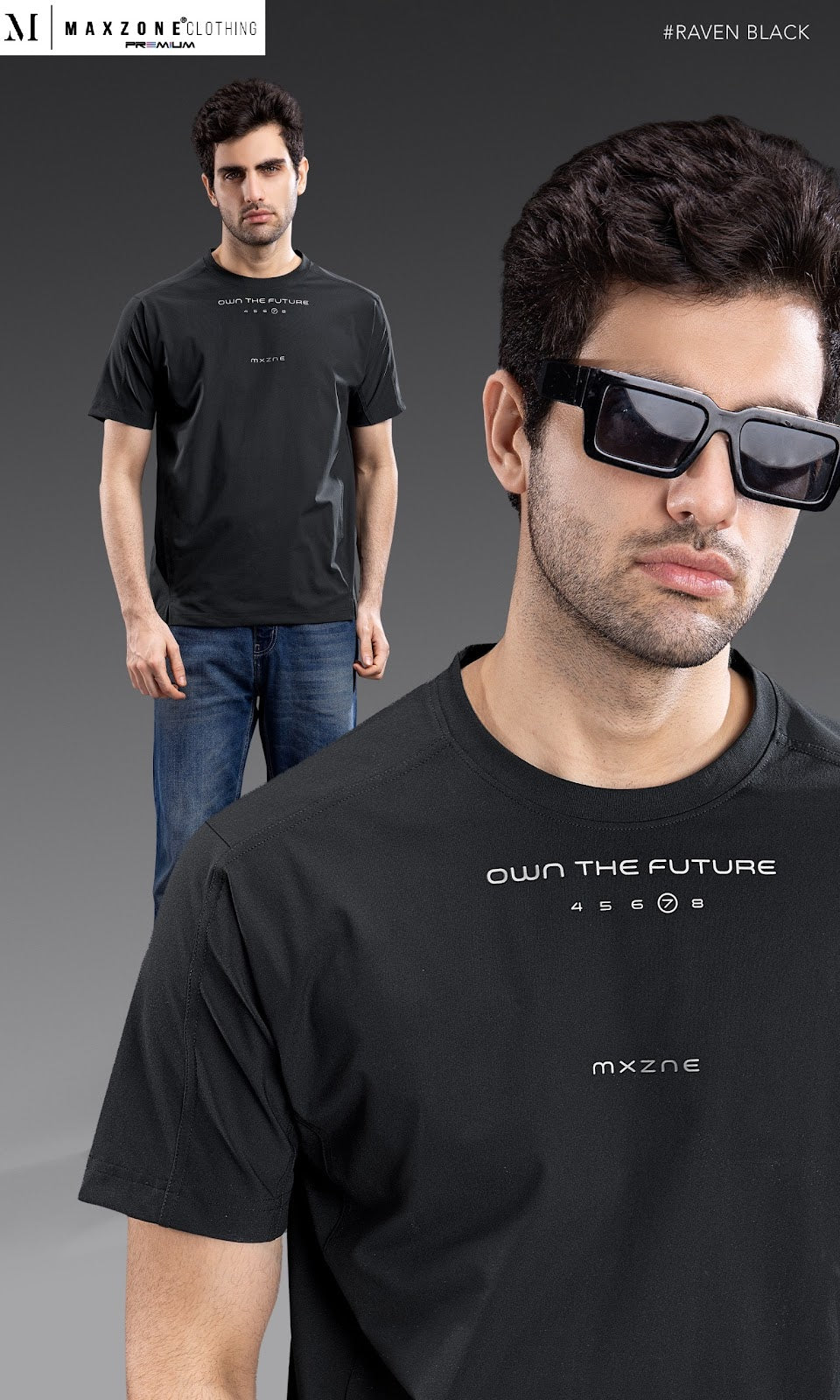 Iho K036 2864 Drop Shoulder Maxzone Clothing Cotstretch Mens Tshirts Wholesaler Gujarat