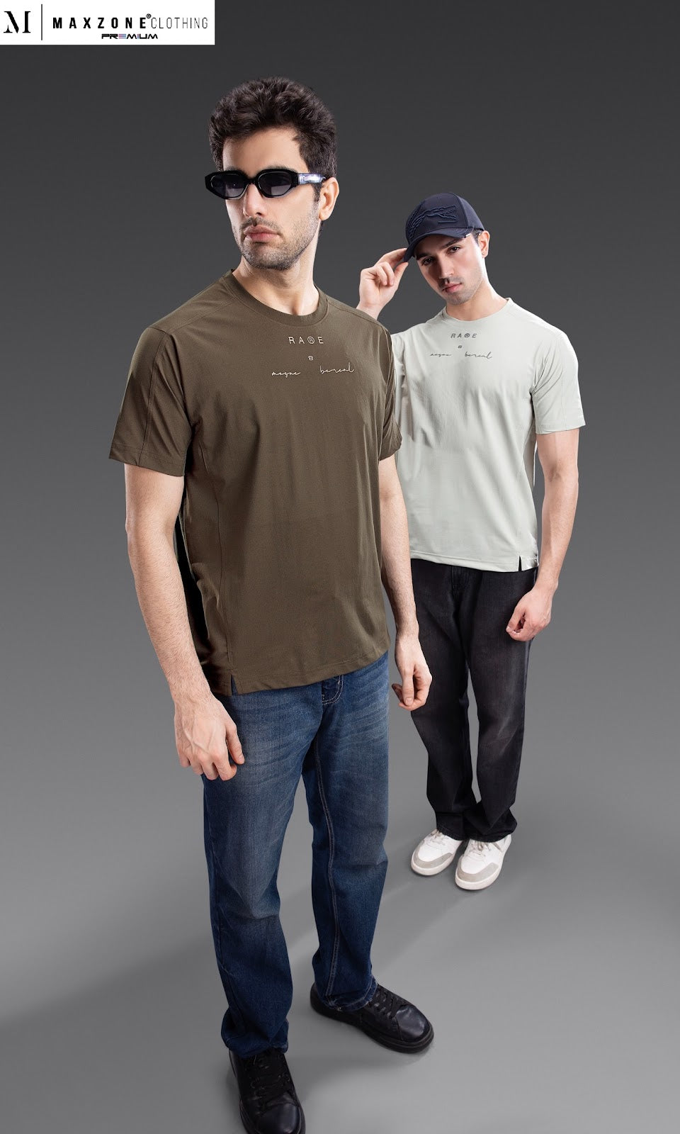 Iho K036 2864 Drop Shoulder Maxzone Clothing Cotstretch Mens Tshirts Wholesaler Gujarat