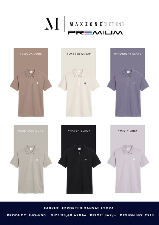 Iho K050 2918 Maxzone Clothing Canvas Lycra Mens Tshirts Wholesale