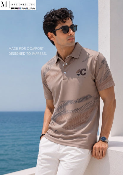 Iho K052 Dn 2915 Polo Maxzone Clothing Imported Mens Tshirts Exporter Gujarat
