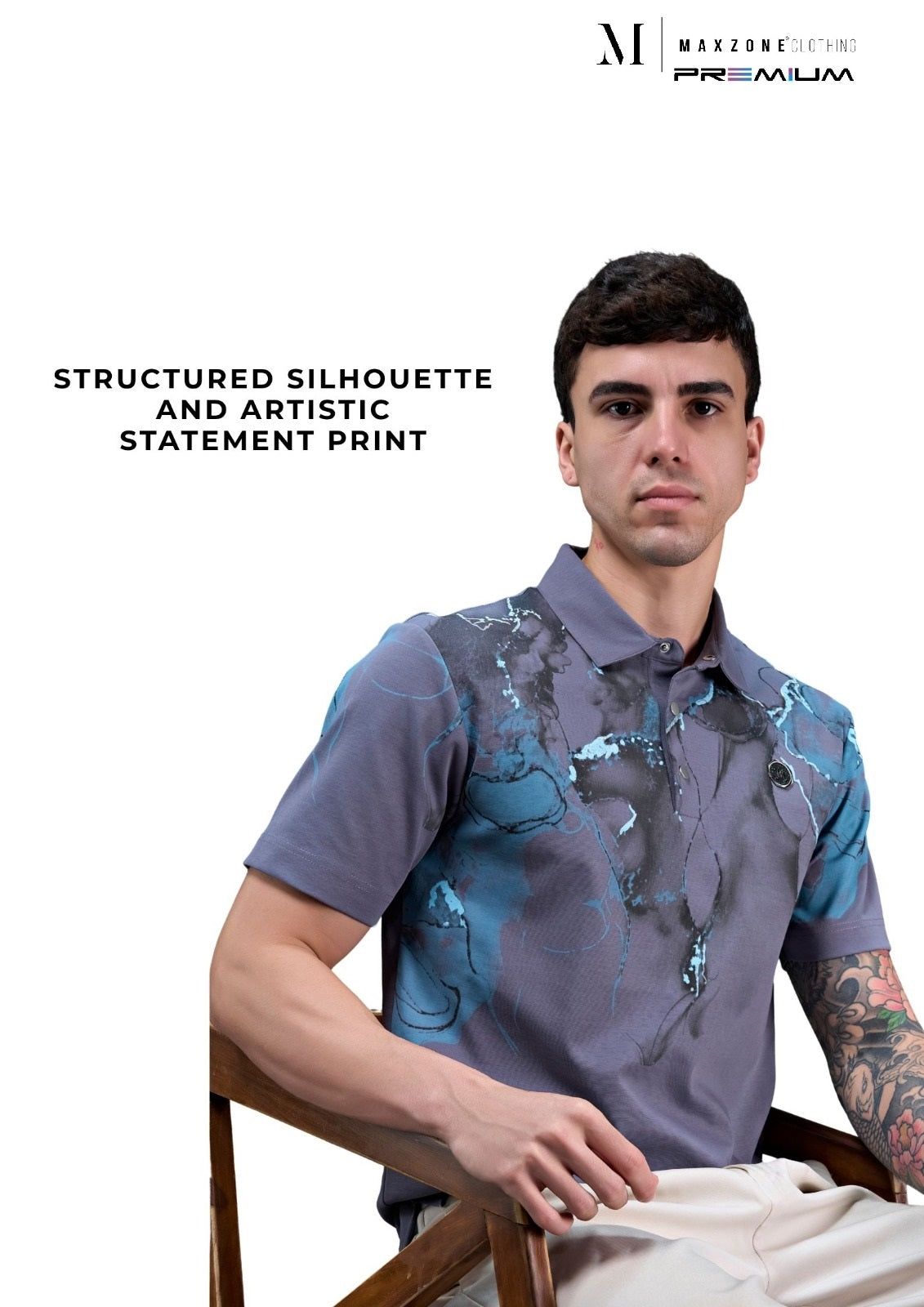 Iho K052 Dn 2915 Polo Maxzone Clothing Imported Mens Tshirts Exporter Gujarat