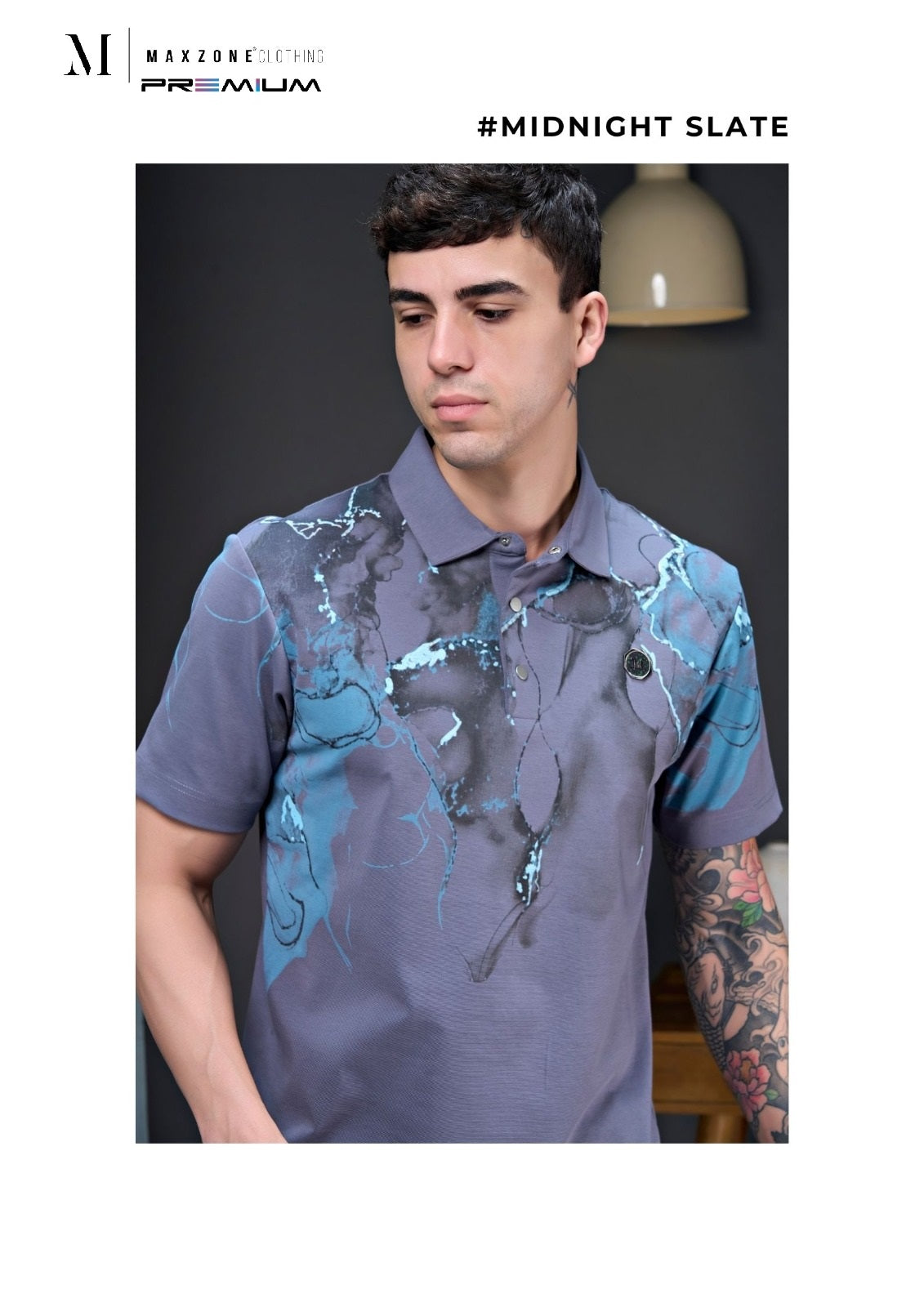 Iho K052 Dn 2915 Polo Maxzone Clothing Imported Mens Tshirts Exporter Gujarat