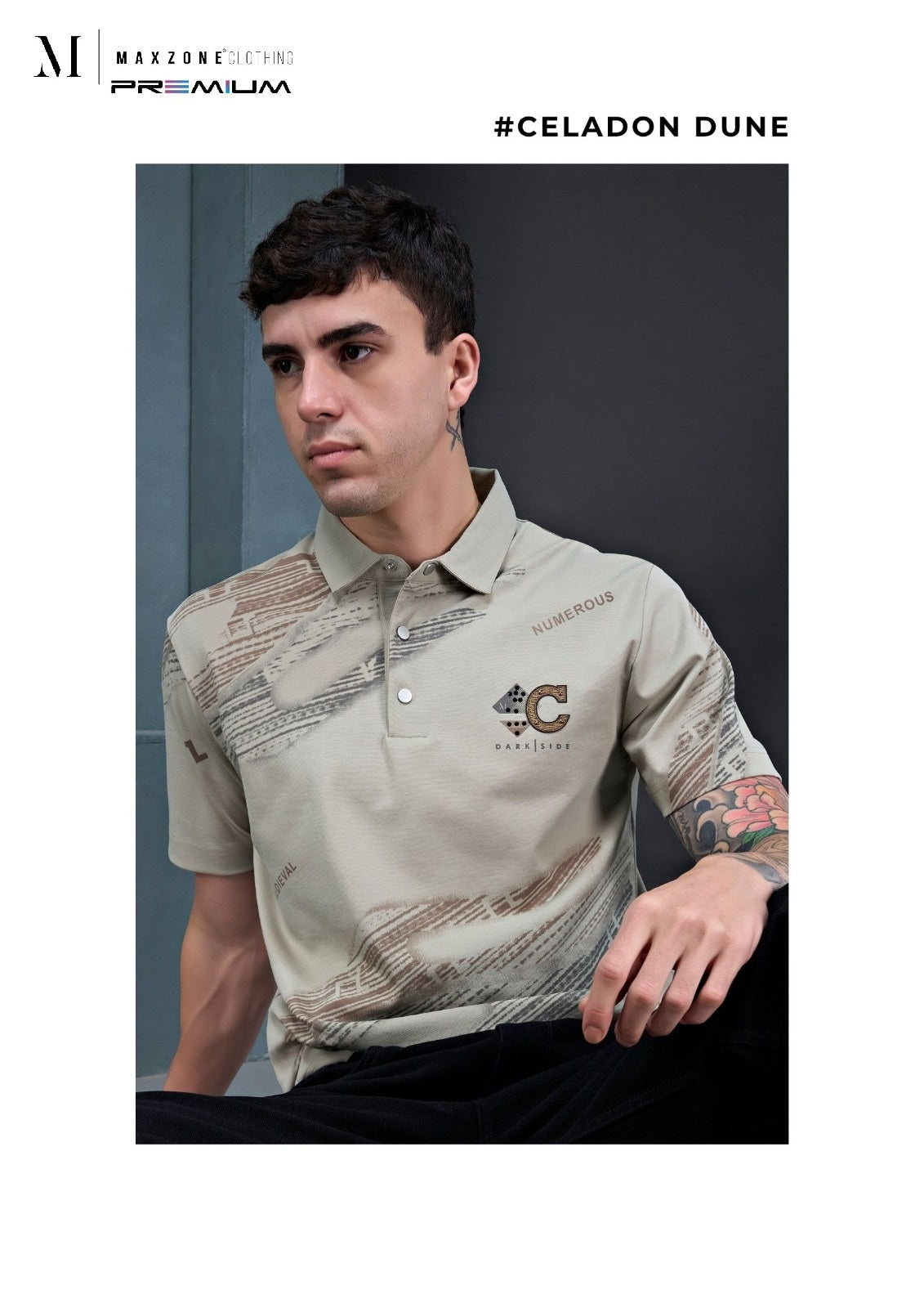 Iho K052 Dn 2915 Polo Maxzone Clothing Imported Mens Tshirts Exporter Gujarat
