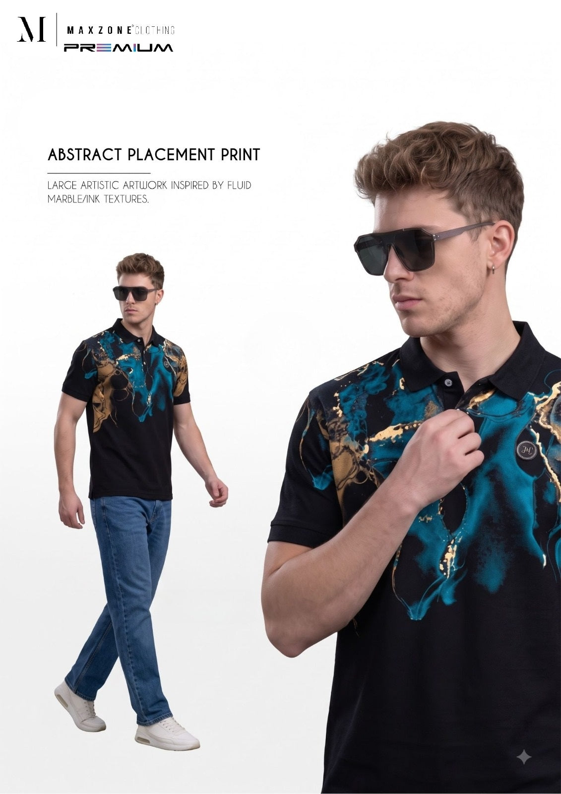 Iho K052 Dn 2915 Polo Maxzone Clothing Imported Mens Tshirts Exporter Gujarat