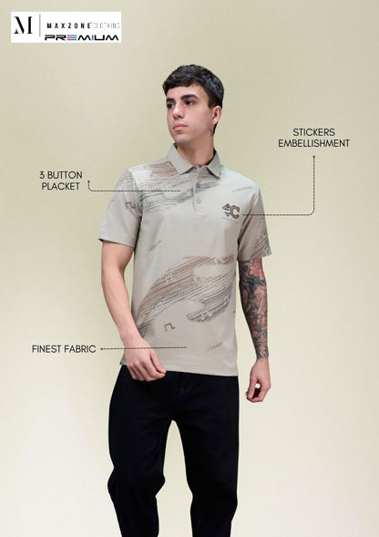 Iho K052 Dn 2915 Polo Maxzone Clothing Imported Mens Tshirts Exporter Gujarat